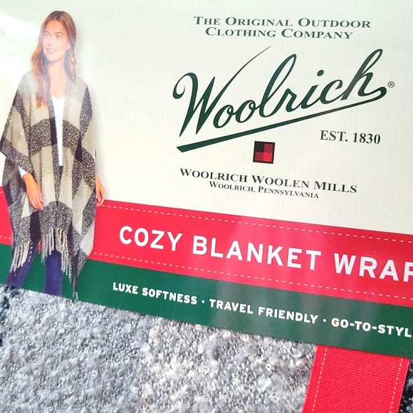 Woolrich Amelia Cozy Blanket Wrap New Retail $60 - Picture 4 of 6
